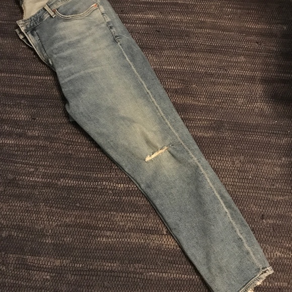Citizens of Humanity Rocket Crop High Rise Skinny Jean, Distressed Serenity 18W - Picture 15 of 16